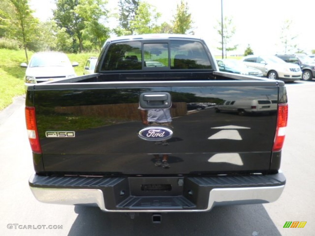 2006 F150 XLT SuperCrew 4x4 - Black / Medium/Dark Flint photo #6