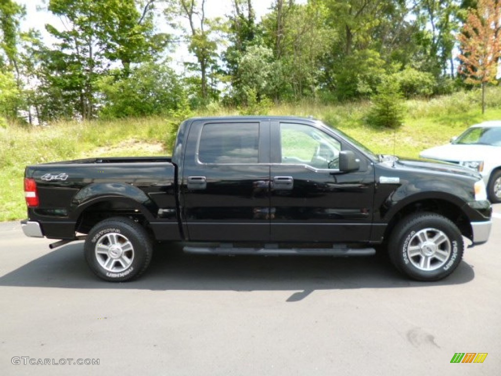 2006 F150 XLT SuperCrew 4x4 - Black / Medium/Dark Flint photo #8