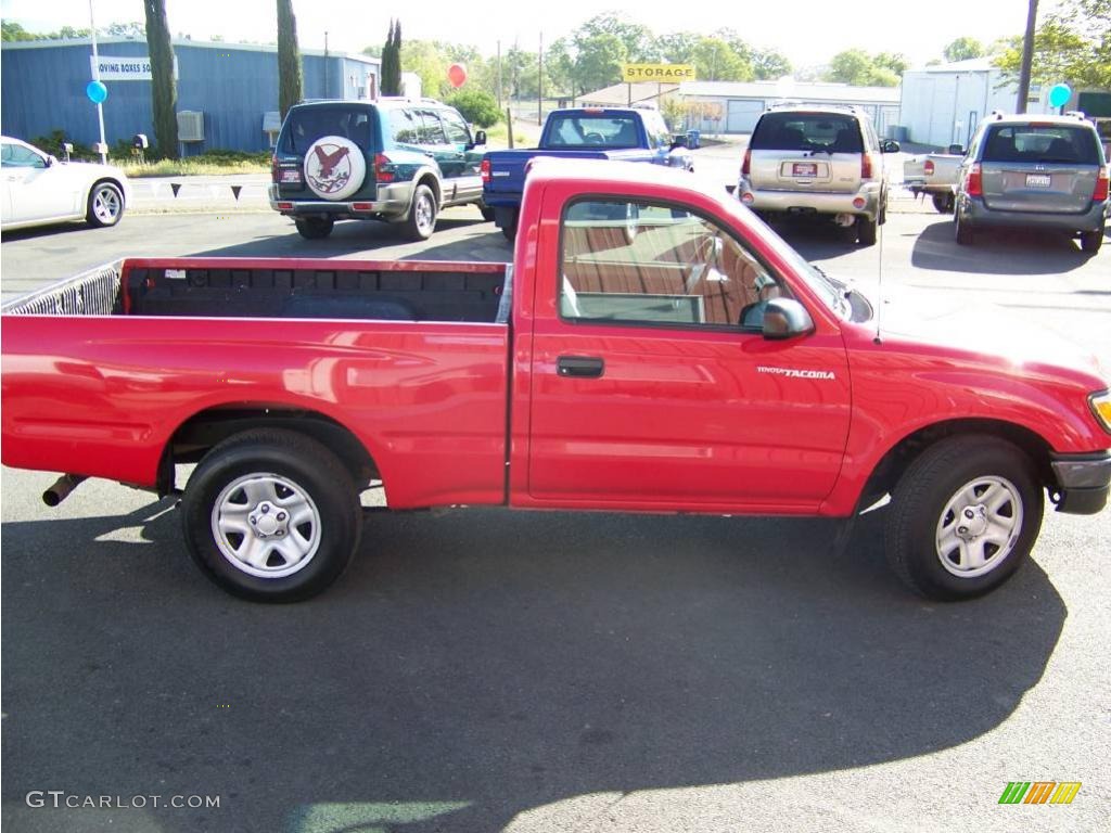 2004 Tacoma Regular Cab - Radiant Red / Charcoal photo #2