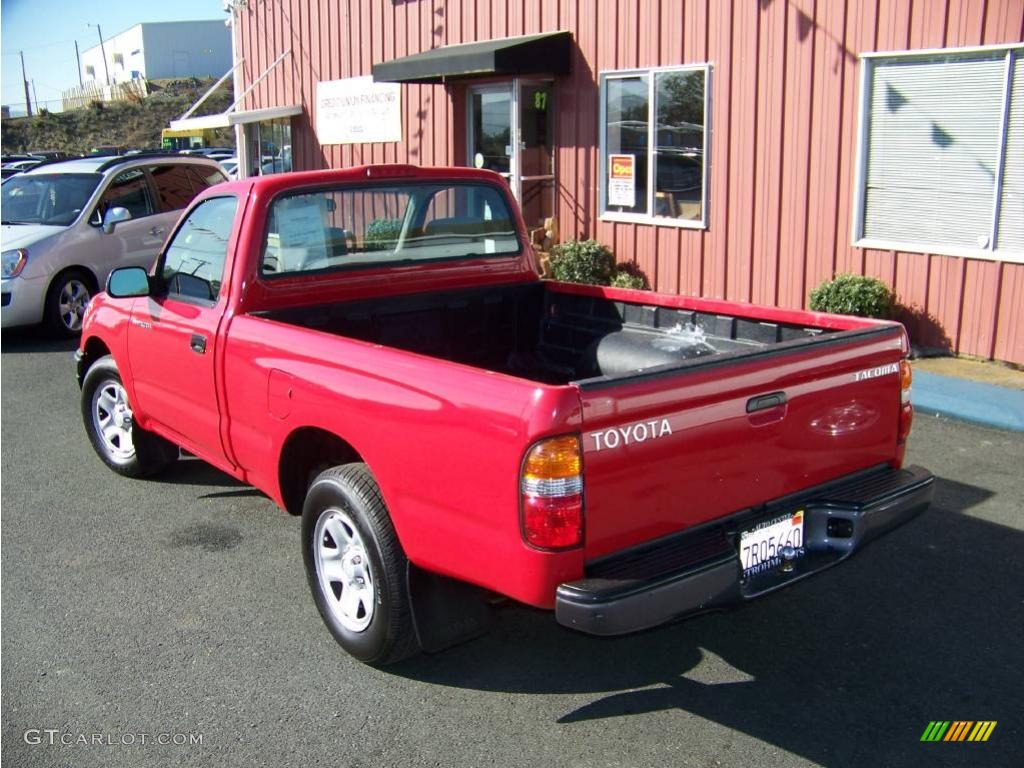 2004 Tacoma Regular Cab - Radiant Red / Charcoal photo #5