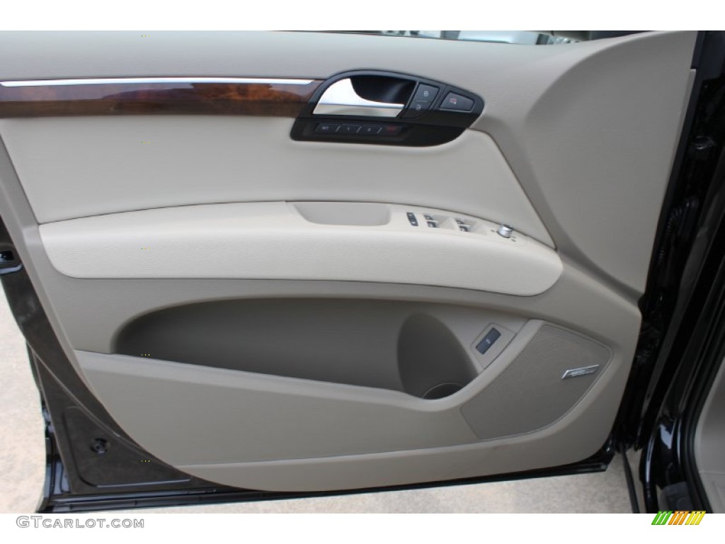 2013 Audi Q7 3.0 TDI quattro Cardamom Beige Door Panel Photo #83080895