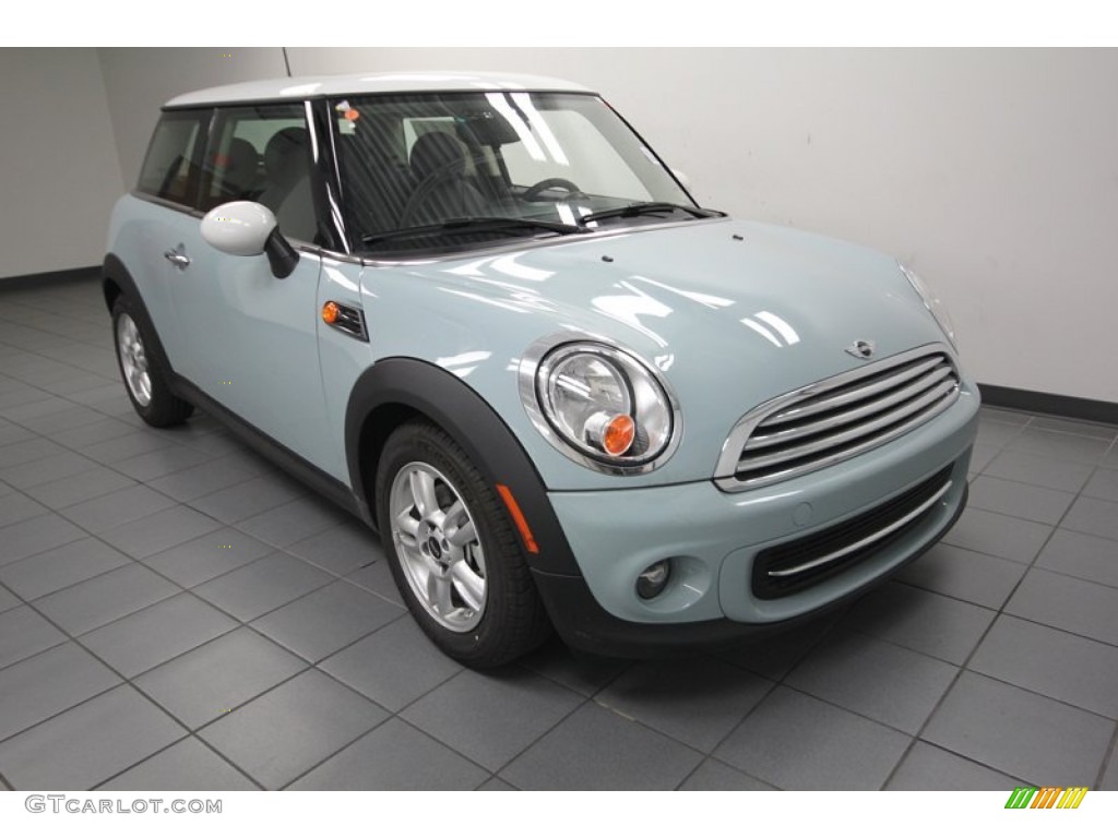 Ice Blue Mini Cooper