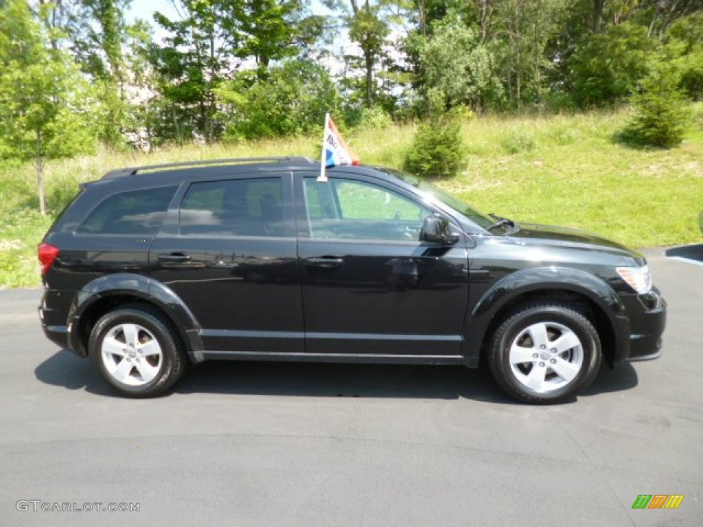 Brilliant Black Crystal Pearl 2011 Dodge Journey Mainstreet AWD Exterior Photo #83082308