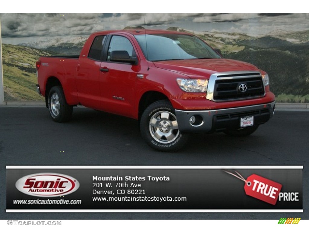 2013 Tundra SR5 TRD Double Cab 4x4 - Radiant Red / Graphite photo #1