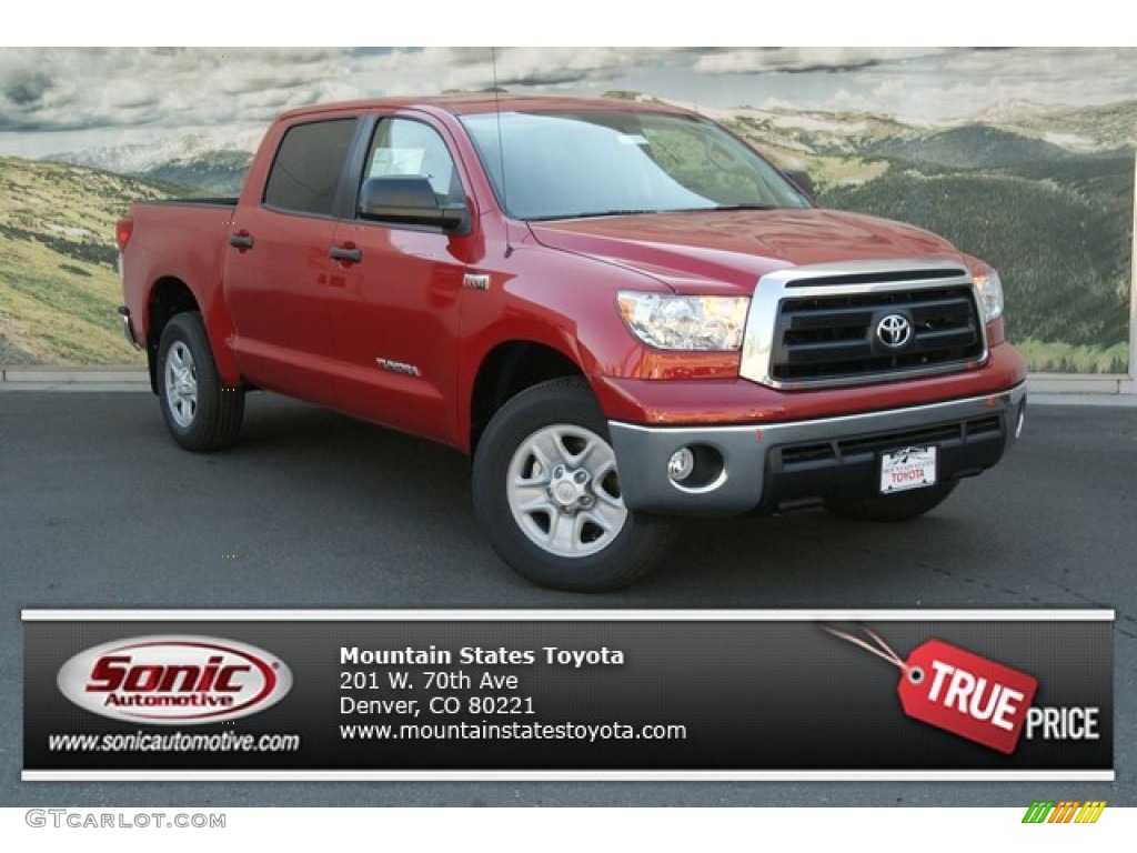 2013 Tundra CrewMax 4x4 - Barcelona Red Metallic / Graphite photo #1