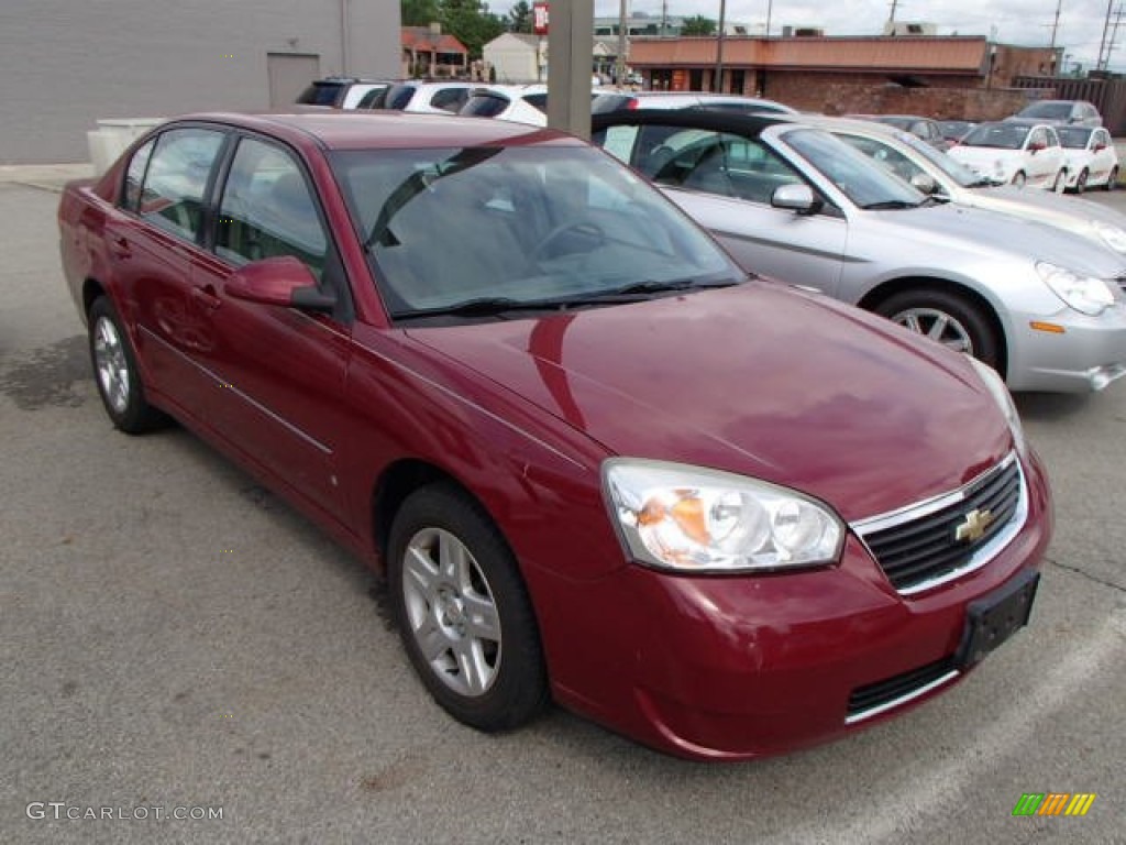 2006 Malibu LT Sedan - Sport Red Metallic / Titanium Gray photo #1