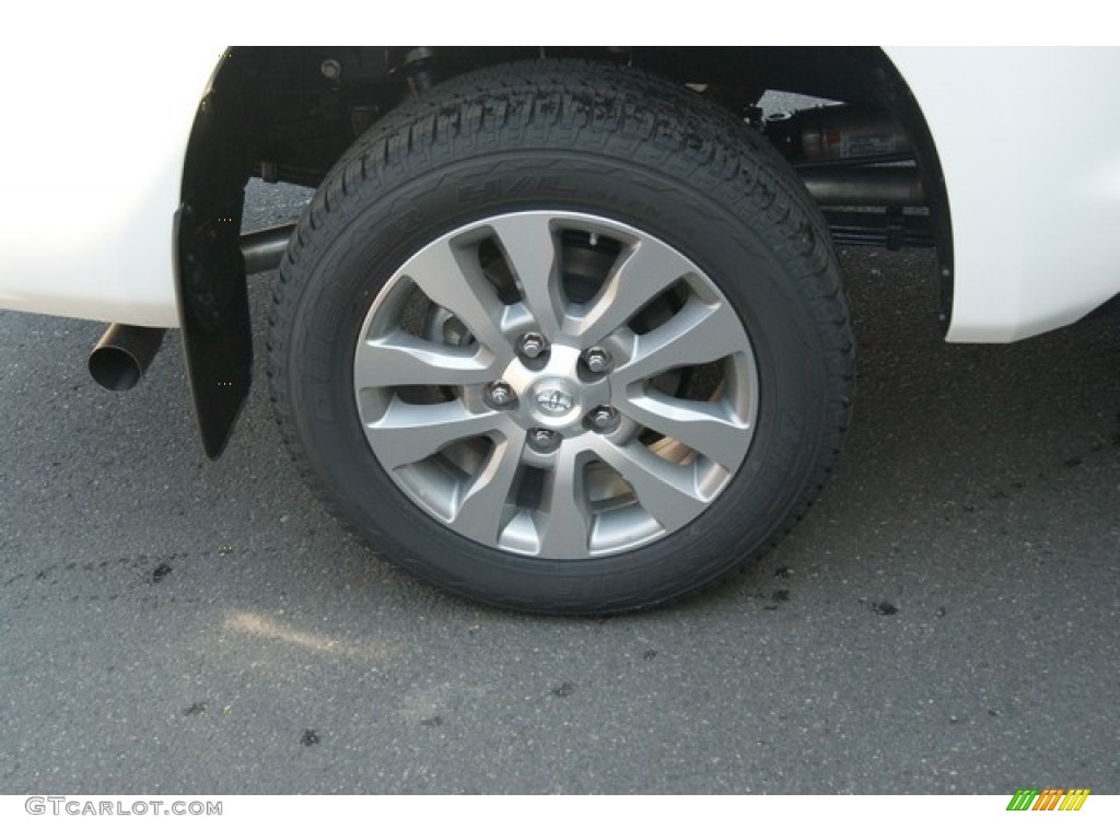 2013 Tundra Platinum CrewMax 4x4 - Super White / Black photo #9