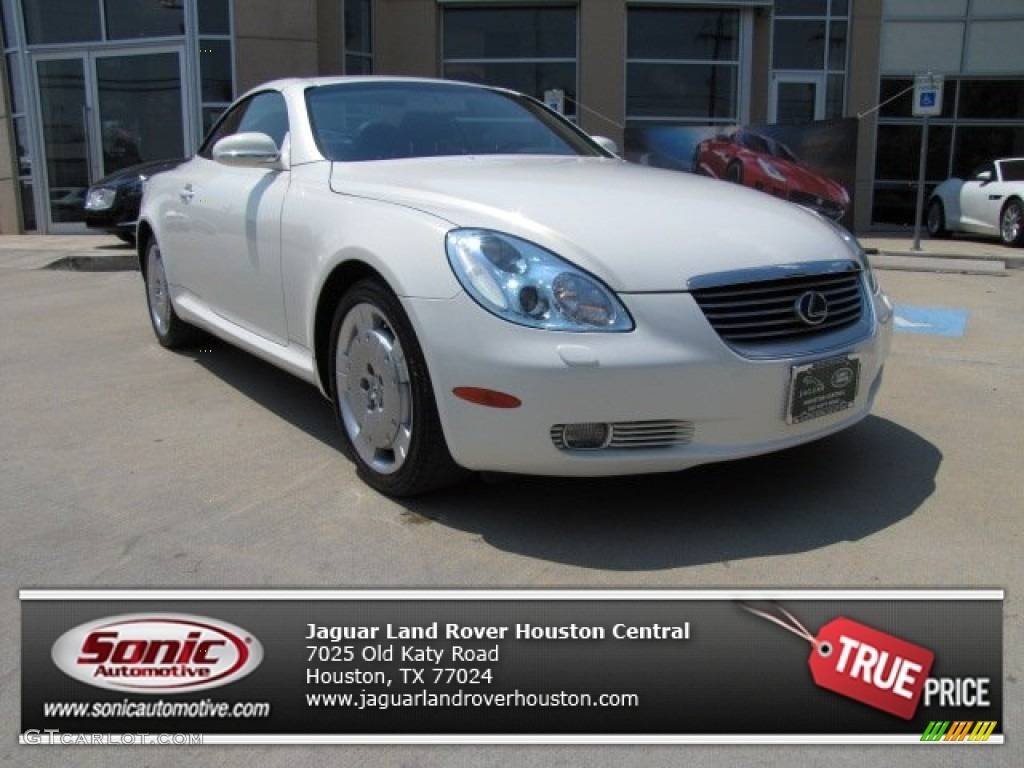 2005 SC 430 - White Gold Crystal / Black photo #1