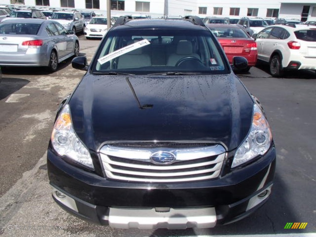 2011 Outback 3.6R Limited Wagon - Crystal Black Silica / Off Black photo #2