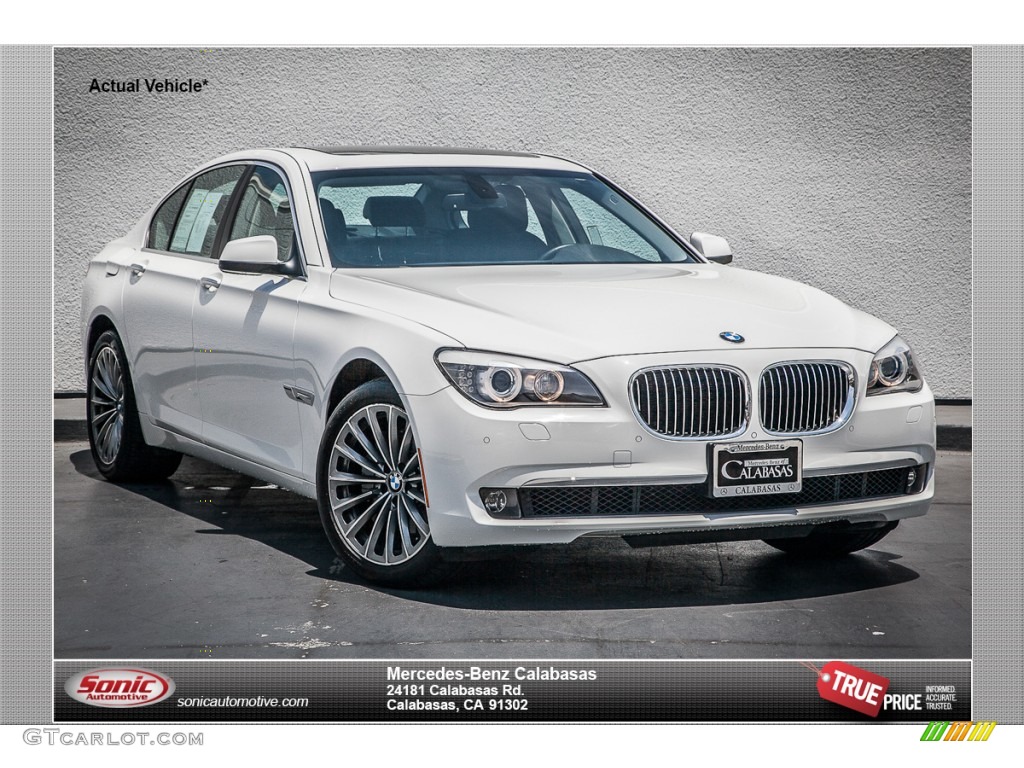 2012 7 Series 740i Sedan - Alpine White / Black photo #1