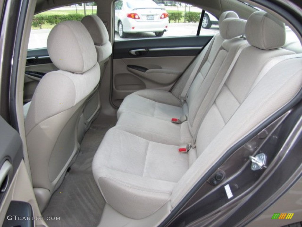 2010 Civic EX Sedan - Urban Titanium Metallic / Beige photo #4