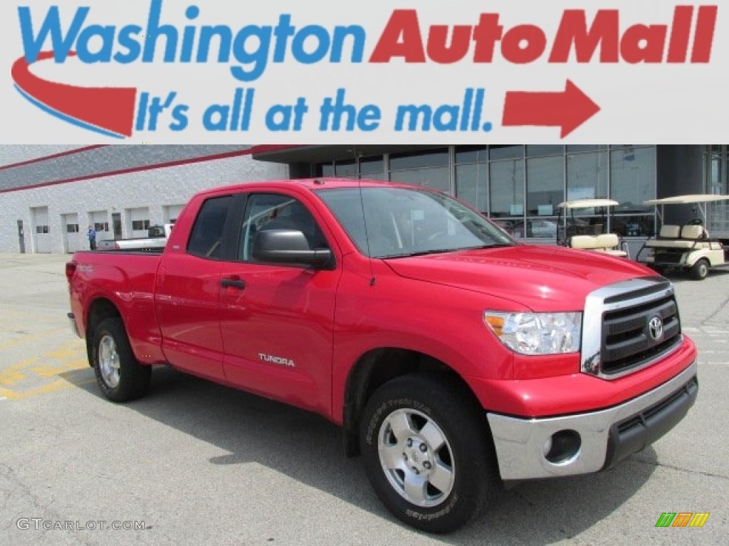 2011 Tundra TRD Double Cab 4x4 - Radiant Red / Graphite Gray photo #1