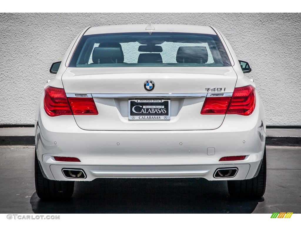 2012 7 Series 740i Sedan - Alpine White / Black photo #3