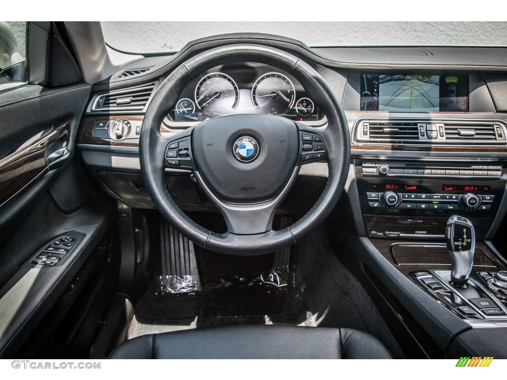 2012 BMW 7 Series 740i Sedan Black Dashboard Photo #83088539