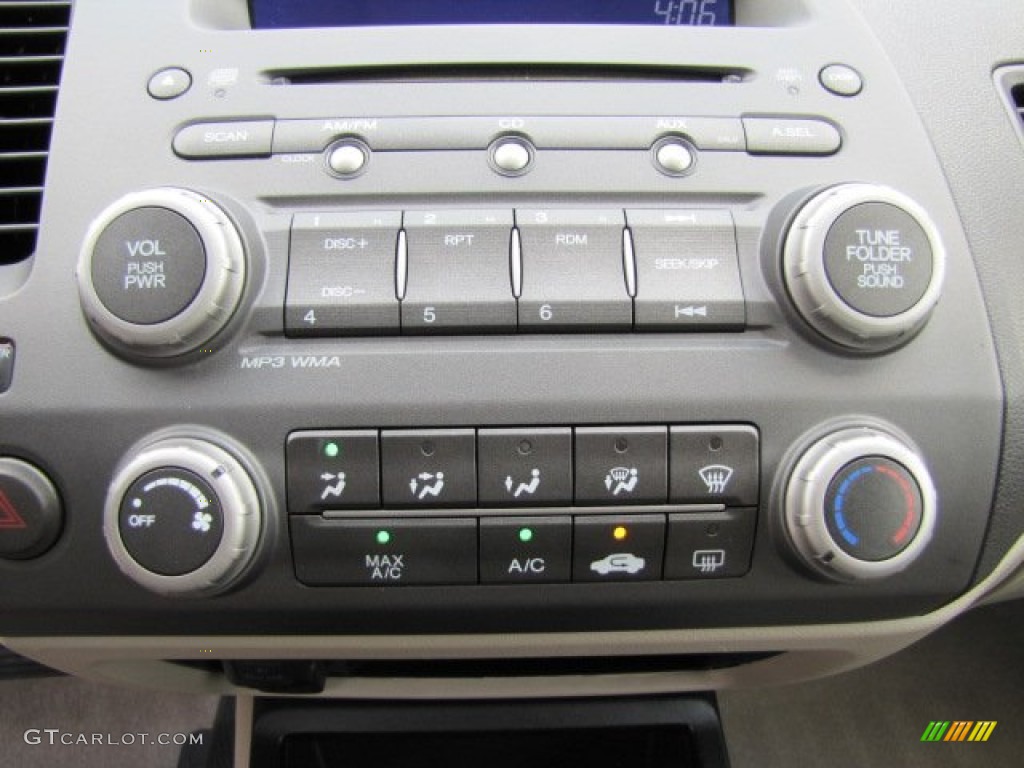 2010 Civic EX Sedan - Urban Titanium Metallic / Beige photo #20