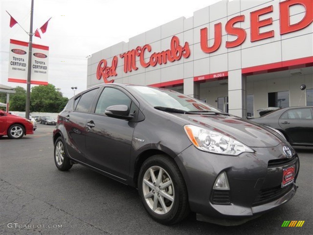 2012 Prius c Hybrid Four - Magnetic Gray Metallic / Light Blue Gray/Black photo #1