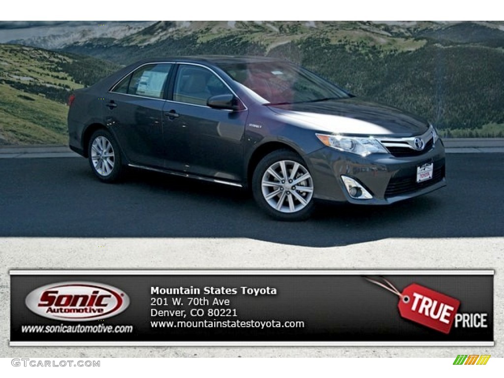 2013 Camry Hybrid XLE - Magnetic Gray Metallic / Black photo #1