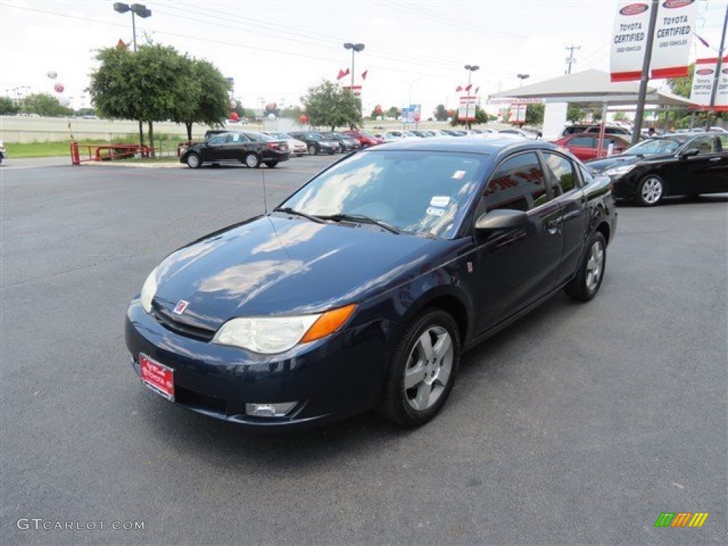 2007 ION 3 Quad Coupe - Deep Blue / Black photo #3
