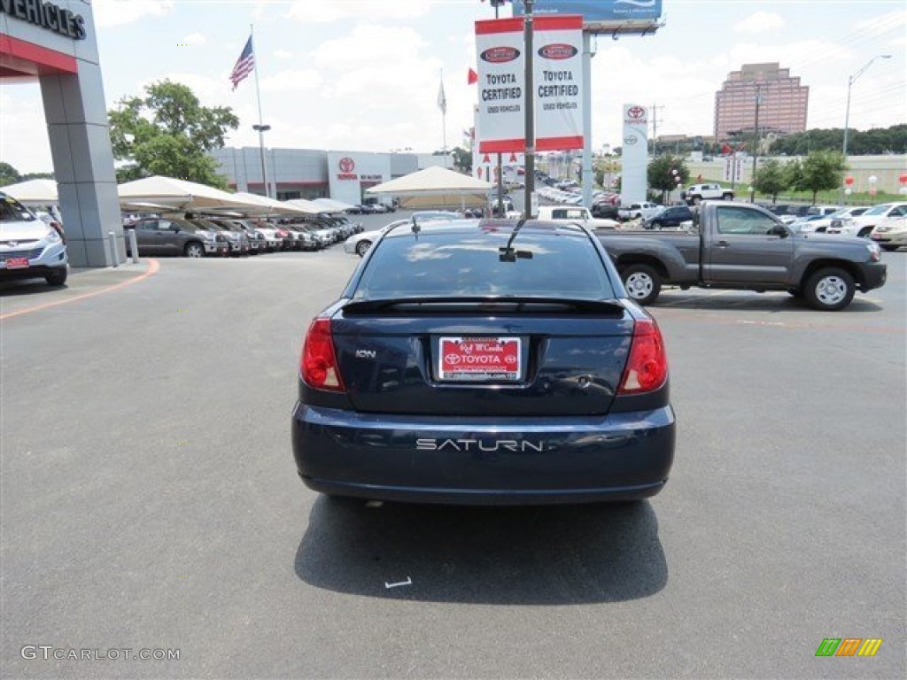 2007 ION 3 Quad Coupe - Deep Blue / Black photo #6