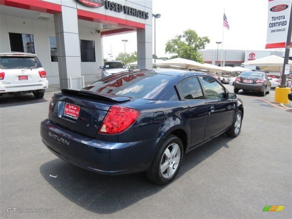 2007 ION 3 Quad Coupe - Deep Blue / Black photo #7