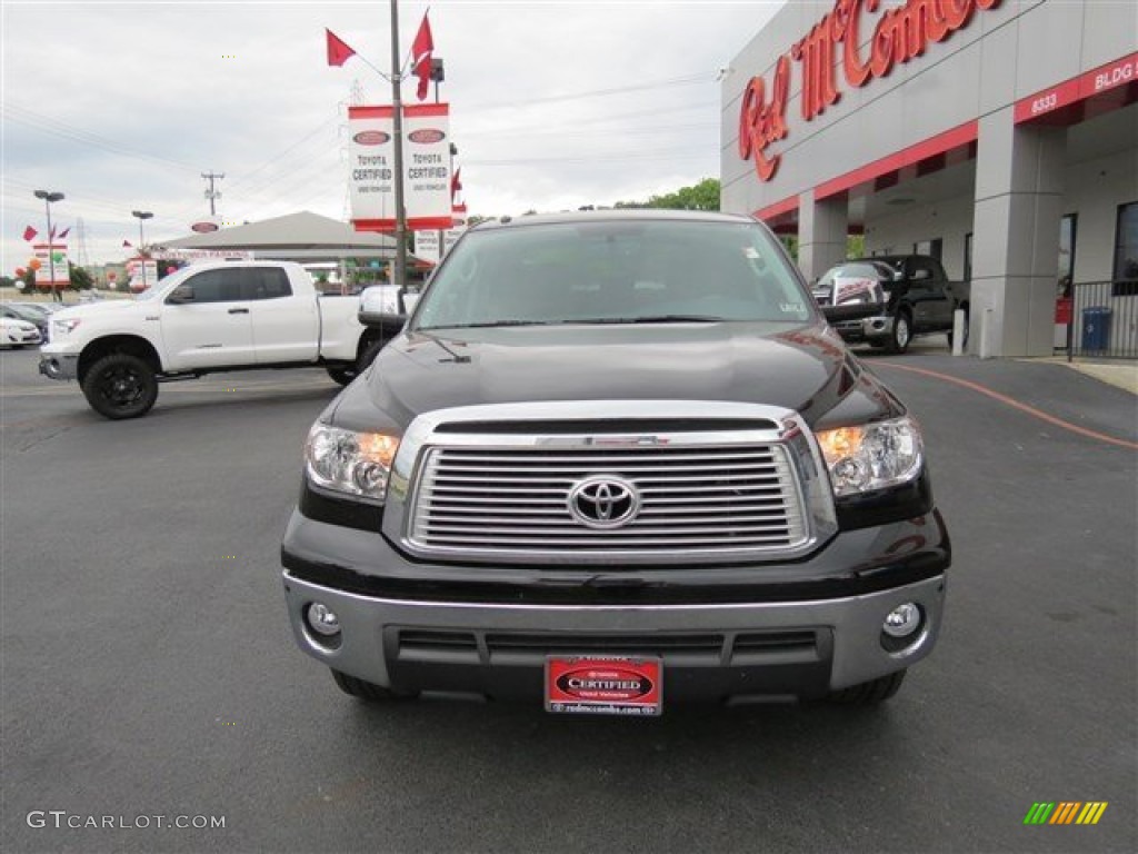 2012 Tundra Limited CrewMax - Black / Red Rock photo #2