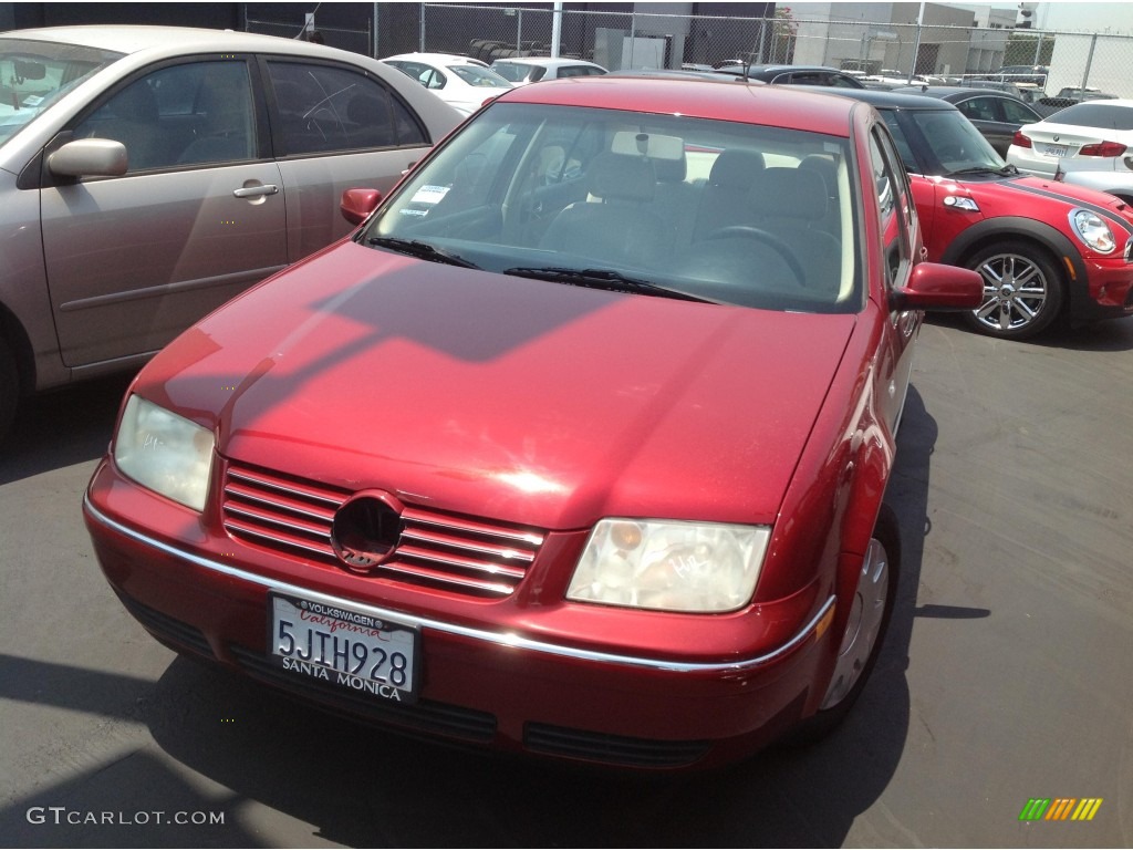 2004 Jetta GL Sedan - Spice Red Metallic / Beige photo #1