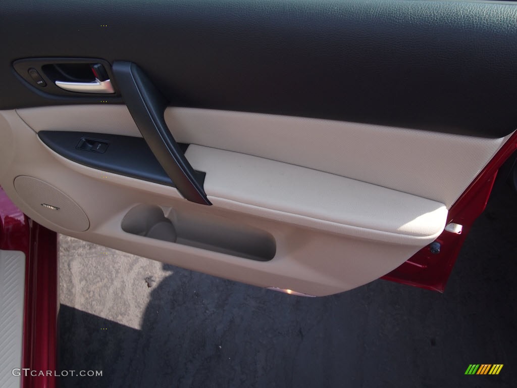2007 MAZDA6 s Touring Sedan - Volcanic Red / Beige photo #4