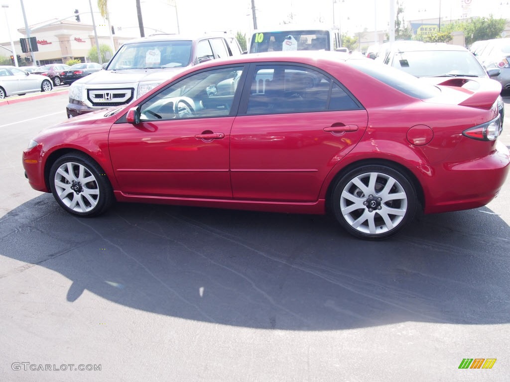 2007 MAZDA6 s Touring Sedan - Volcanic Red / Beige photo #10