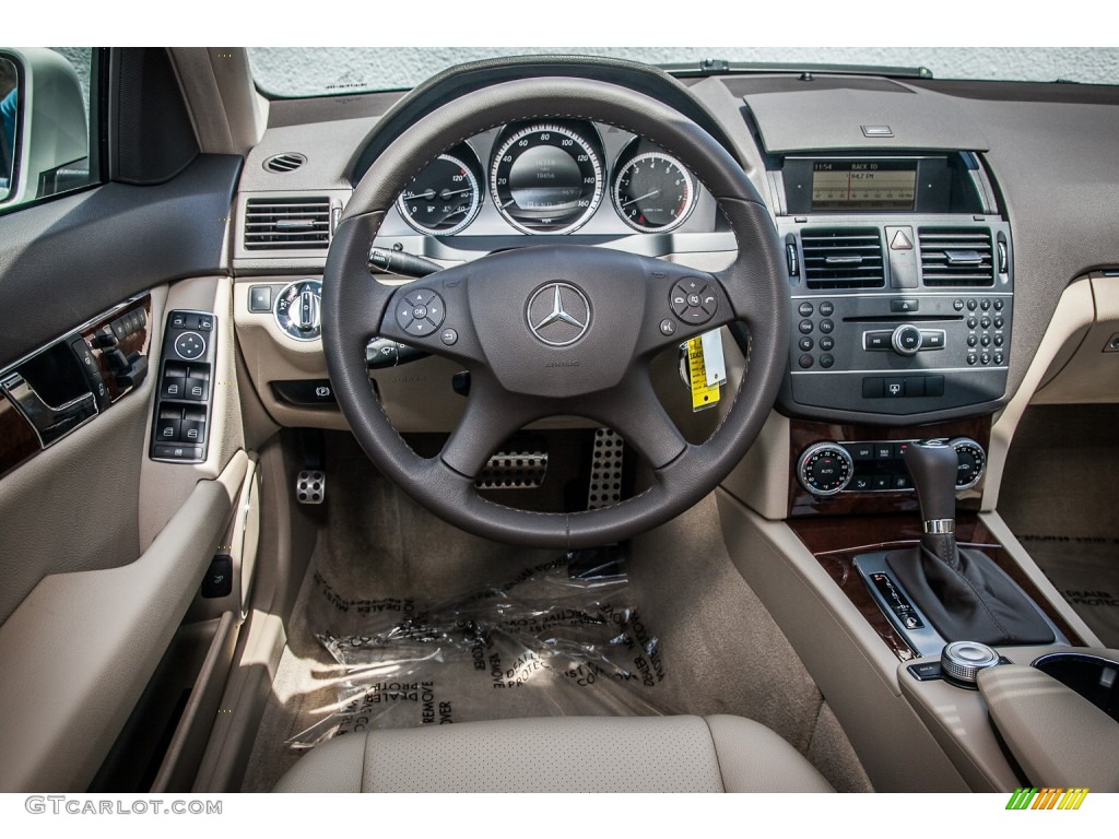 2011 Mercedes-Benz C 300 Luxury Almond/Mocha Dashboard Photo #83090633