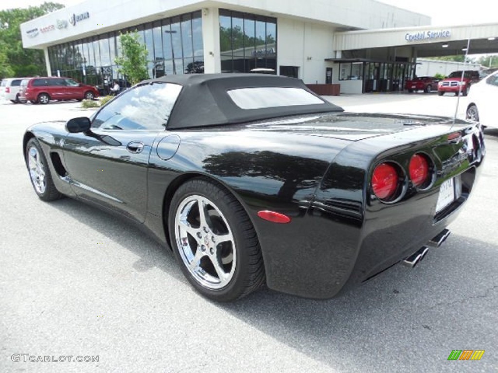 2000 Corvette Convertible - Black / Black photo #3