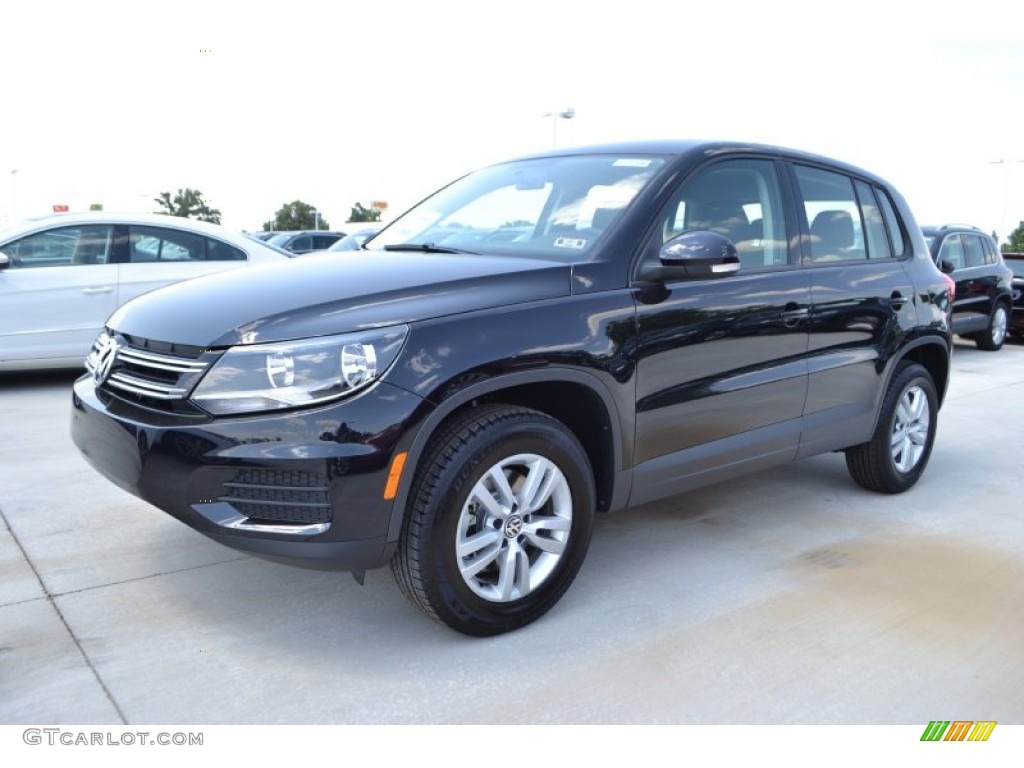 Deep Black Metallic 2013 Volkswagen Tiguan S 4Motion Exterior Photo #83091347