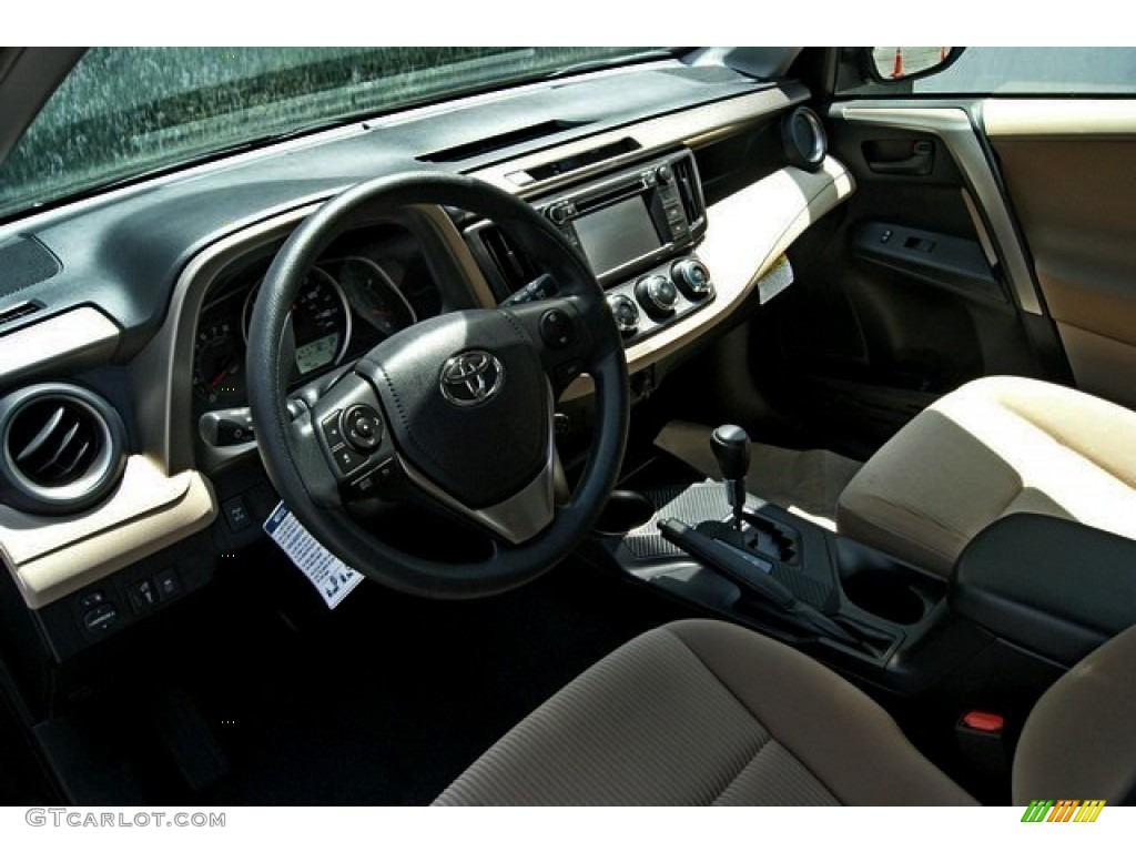 2013 RAV4 LE AWD - Spruce Green Mica / Beige photo #5