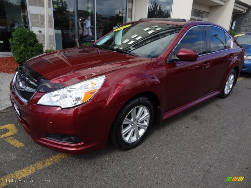 Ruby Red Pearl Subaru Legacy