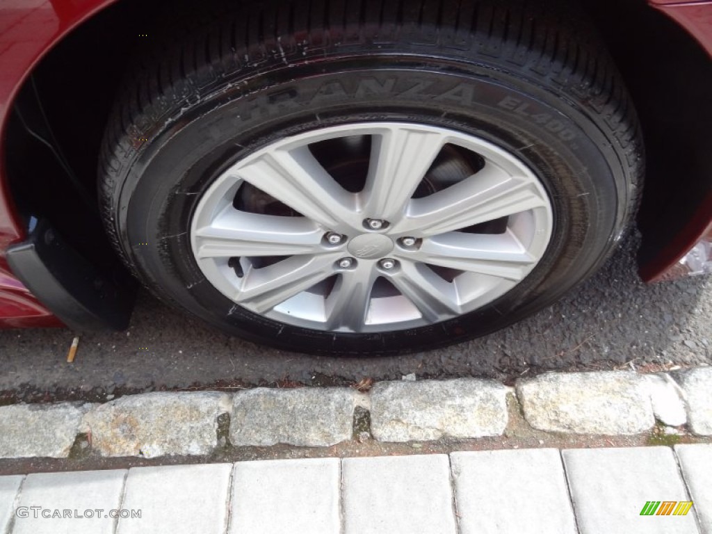 2011 Legacy 2.5i Premium - Ruby Red Pearl / Off-Black photo #28