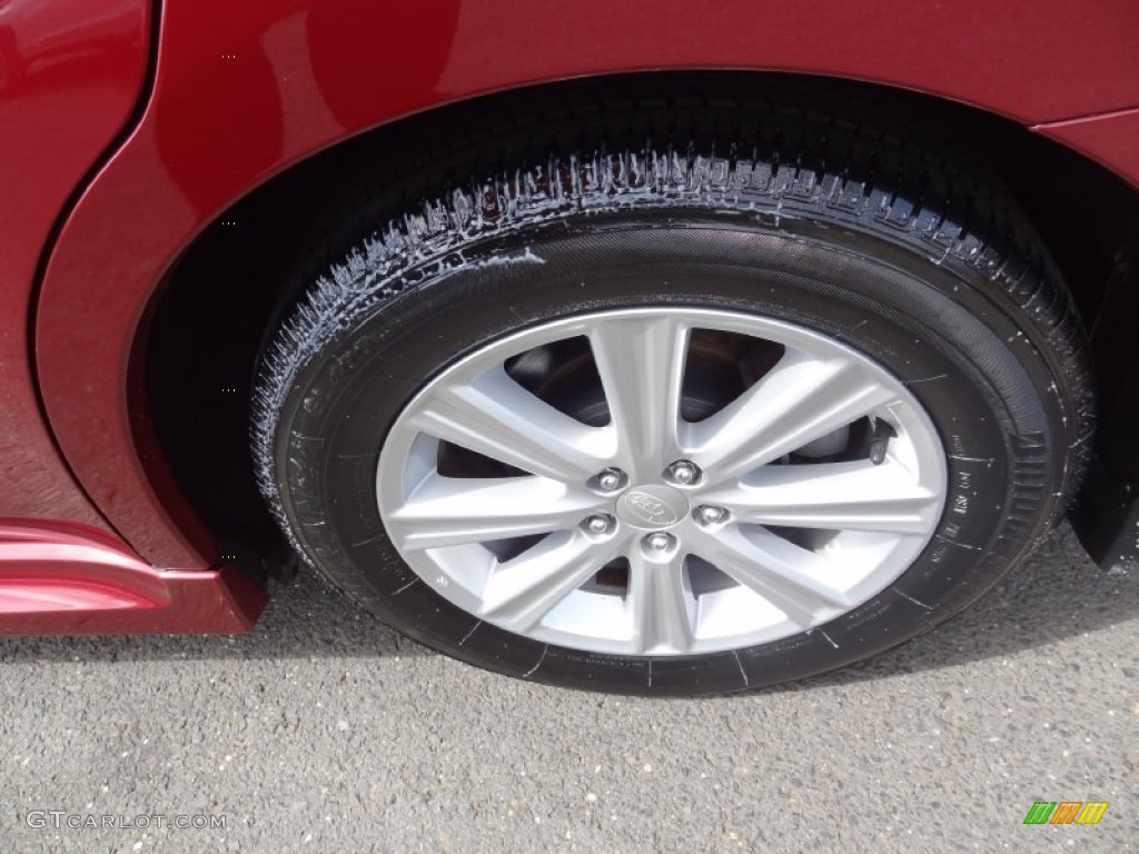 2011 Legacy 2.5i Premium - Ruby Red Pearl / Off-Black photo #30