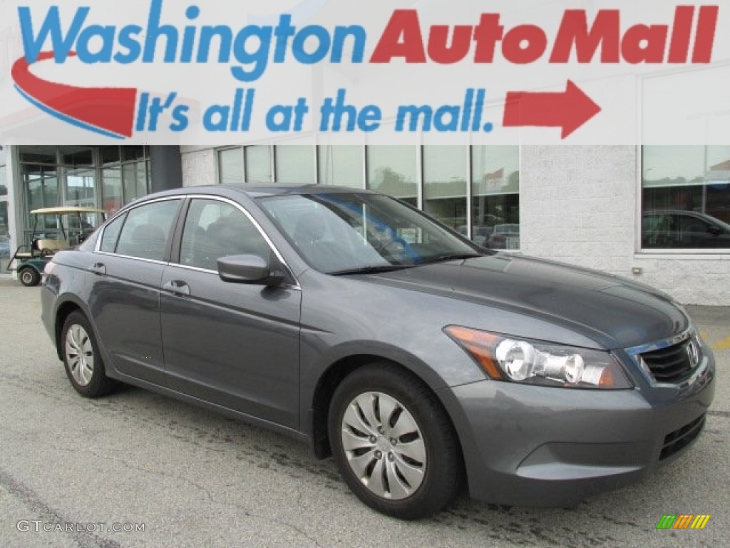 2010 Accord LX Sedan - Polished Metal Metallic / Black photo #1