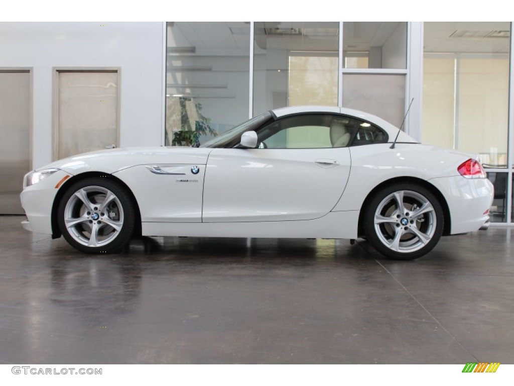 2014 Z4 sDrive28i - Alpine White / Canberra Beige photo #6