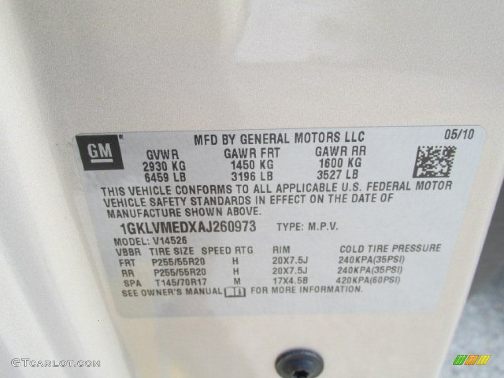 2010 Acadia SLT AWD - Gold Mist Metallic / Ebony photo #19