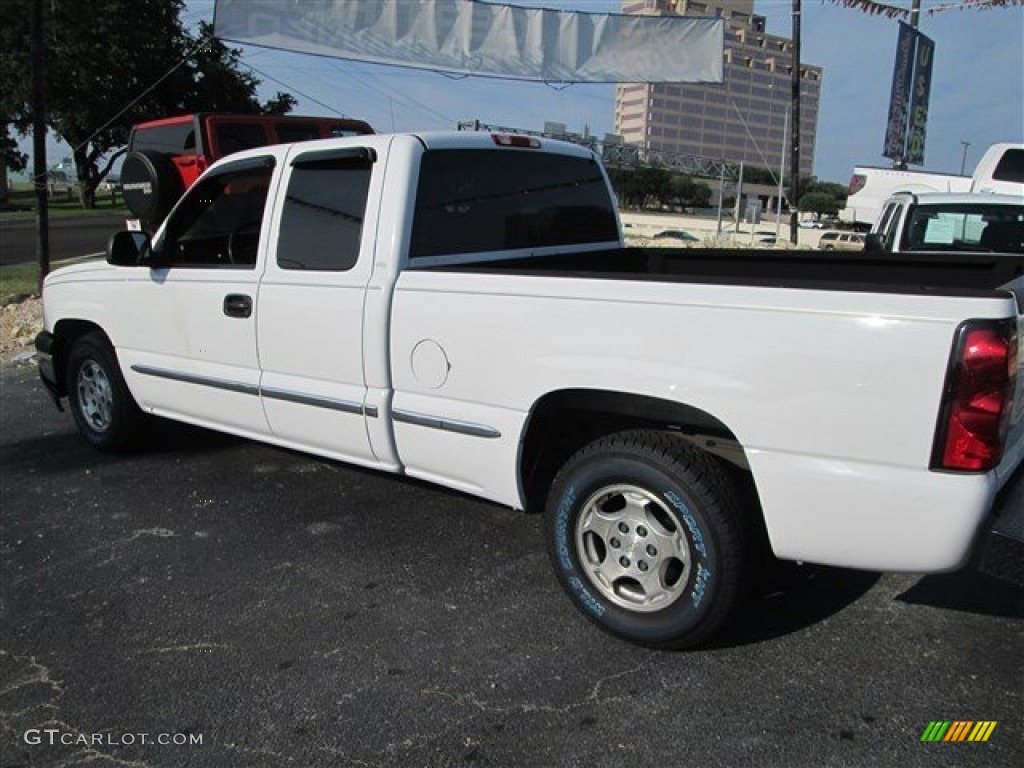 2004 Silverado 1500 LS Extended Cab - Summit White / Dark Charcoal photo #3