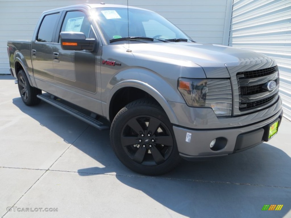 2013 F150 FX2 SuperCrew - Sterling Gray Metallic / FX Sport Appearance Black/Red photo #2