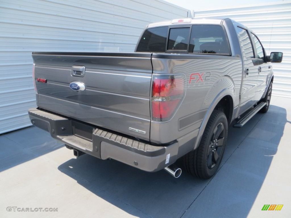 2013 F150 FX2 SuperCrew - Sterling Gray Metallic / FX Sport Appearance Black/Red photo #4