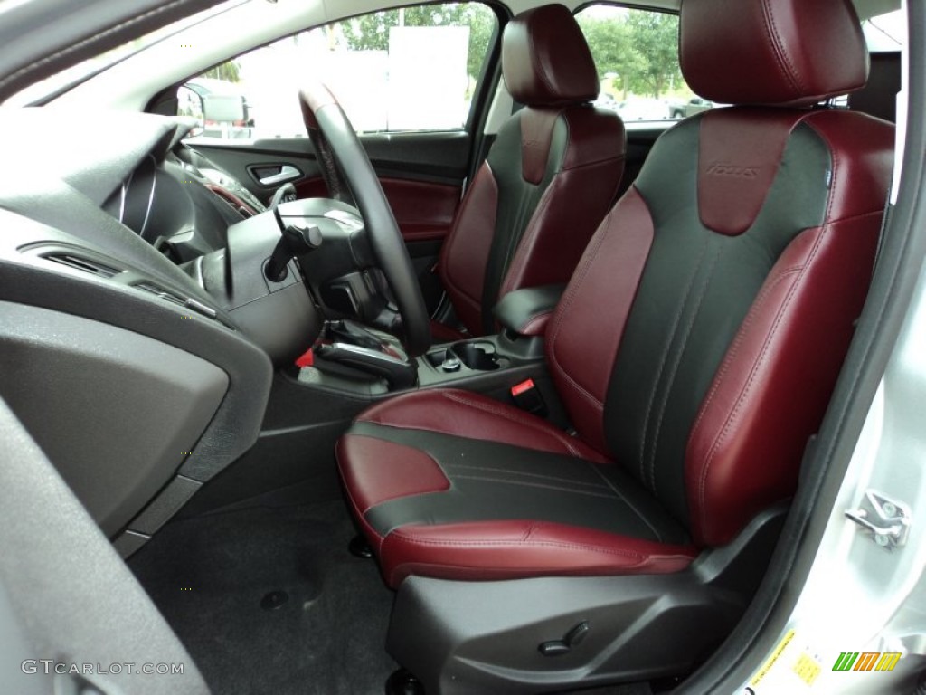 Tuscany Red Interior 2013 Ford Focus SE Sedan Photo #83096101