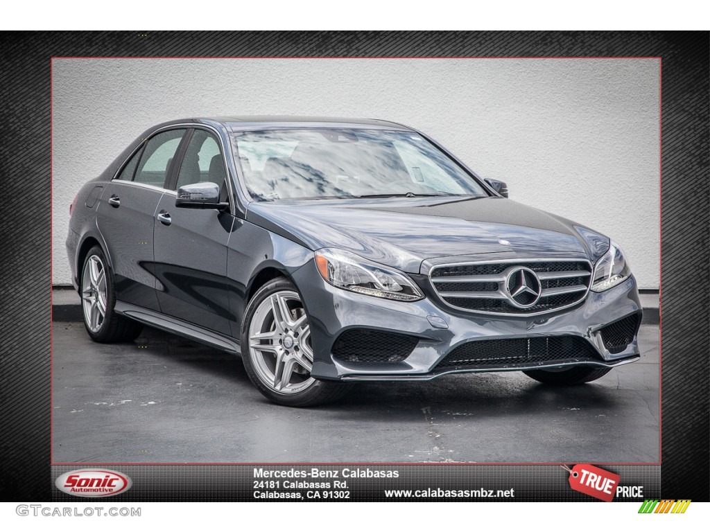 2014 E 350 Sport Sedan - Steel Gray Metallic / Chestnut Brown/Black photo #1