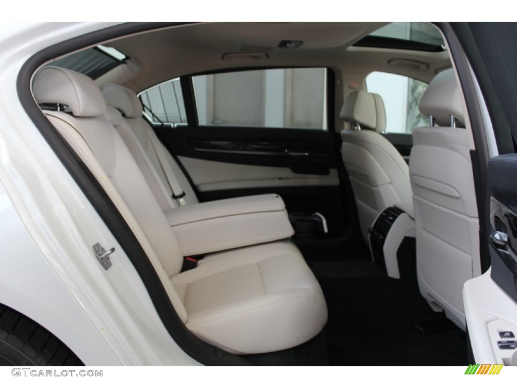 2013 7 Series 750Li Sedan - Mineral White Metallic / Ivory White/Black photo #25