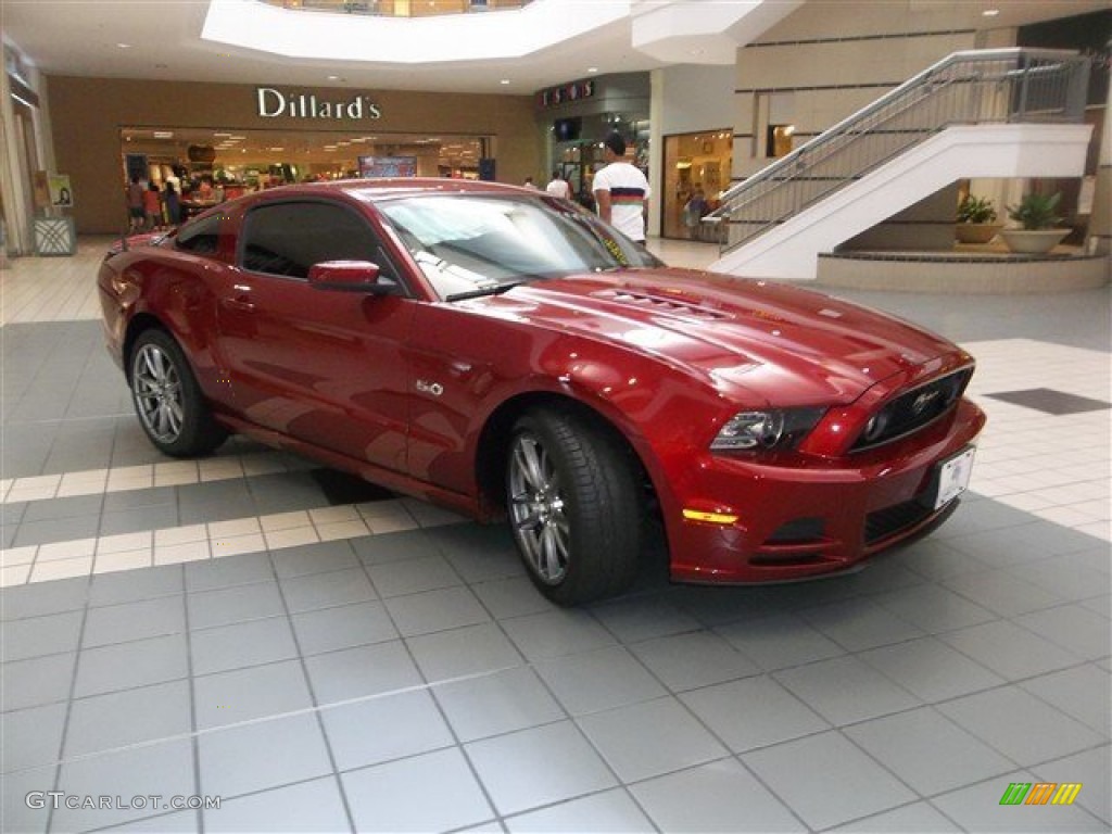 2014 Mustang GT Premium Coupe - Ruby Red / Charcoal Black photo #7