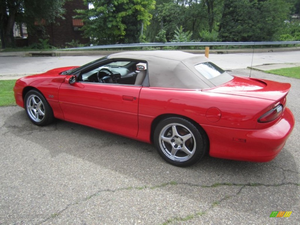 2002 Camaro Z28 Convertible - Bright Rally Red / Neutral photo #3