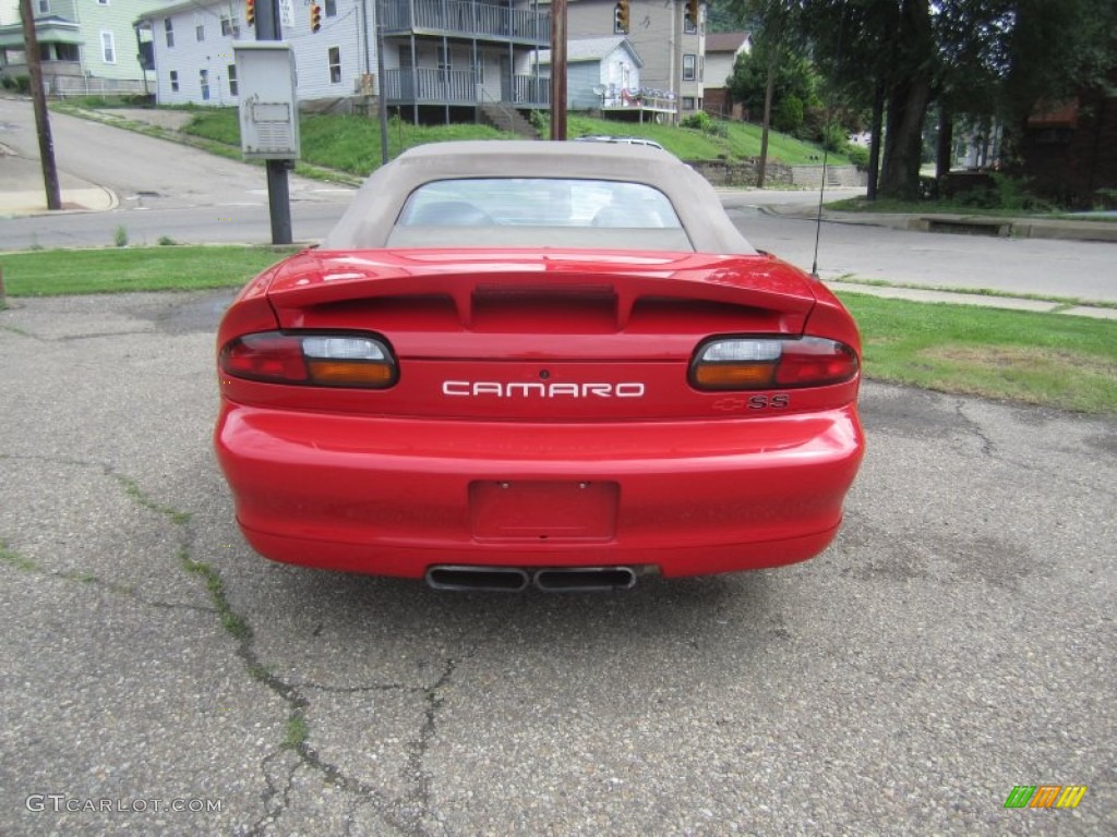2002 Camaro Z28 Convertible - Bright Rally Red / Neutral photo #5