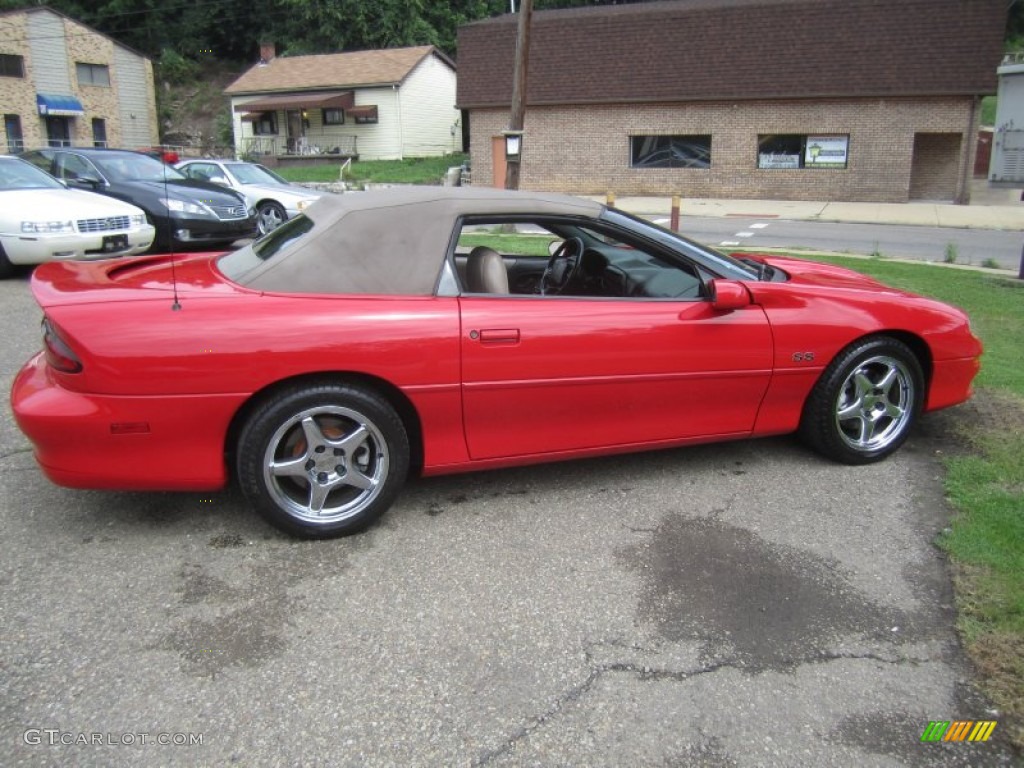 2002 Camaro Z28 Convertible - Bright Rally Red / Neutral photo #7