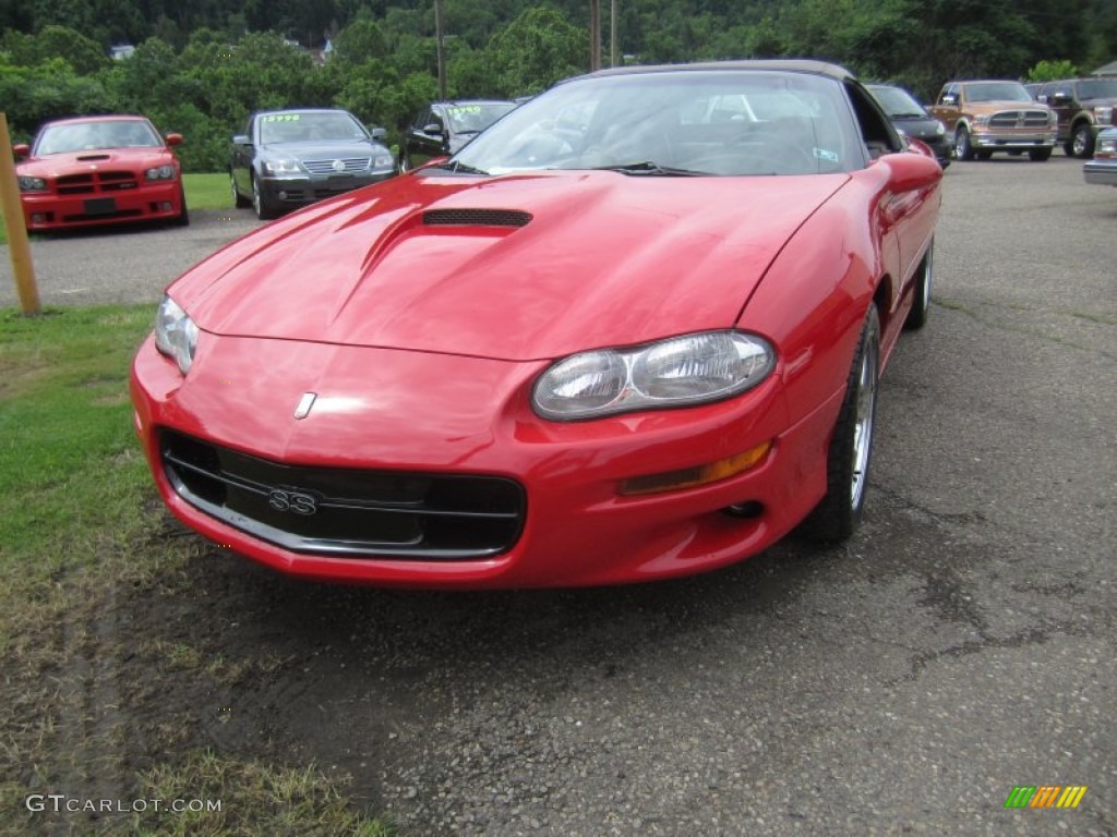 2002 Camaro Z28 Convertible - Bright Rally Red / Neutral photo #12