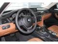 2013 BMW 3 Series Saddle Brown Interior Dashboard Photo